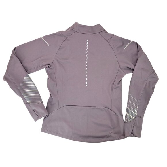 Asics Lite Show 2 Jacket Purple Reflective Thumbhole Running Active Women Medium - Picture 2 of 12